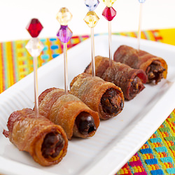 Chorizo Stuffed Bacon Wrapped Dates - Recipe photo by EvilShenanigans