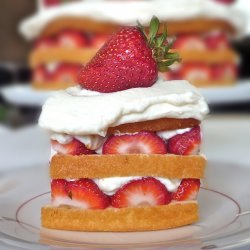 Strawberry n Cream Cake - Recipe photo by hungryrabbitnyc