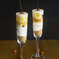 Banoffee with Candied Hazelnuts - Recipe photo by mycreativeflavors