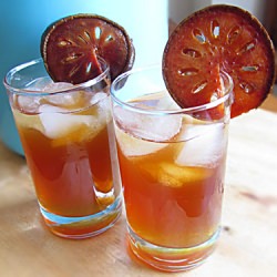 Bael Fruit Ice Tea - Recipe photo by homewarming