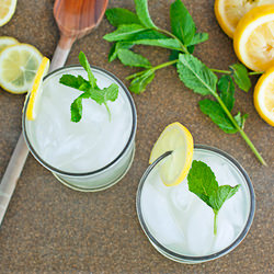 Fresh Squeezed Lemonade with Mint - Recipe photo by plumpie