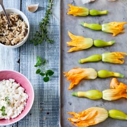 Squash Blossoms Two Ways - Recipe photo by Tartelette