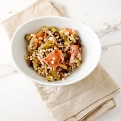 Couscous Mushrooms Prosciutto - Recipe photo by kitchenminions