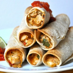 Vegan Baked Chicken-less Taquitos - Recipe photo by thetolerantvegan