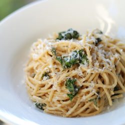 "Kale Caesar!" Spaghetti - Recipe photo by The Enchanted Cook