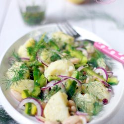 Potato Salad, Beans, Onions - Recipe photo by ilgattogoloso
