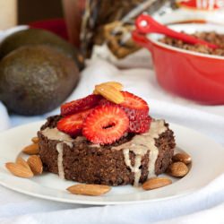 Double Chocolate Crunch Cake - Recipe photo by HealthfulPursuit