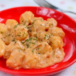 Gnocchi with Tuna Cheese Sauce - Recipe photo by aboxofkitchen