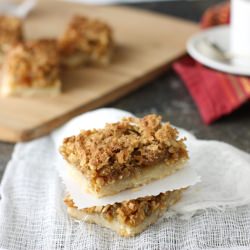 Oatmeal Butter Tart Squares - Recipe photo by cookin canuck