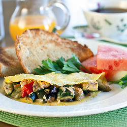One Egg Grilled Veggie Omelets - Recipe photo by LauraFlowers