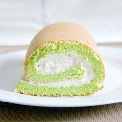 Pandan & Coconut Soufflé Roll - Recipe photo by ThePleasureMonger