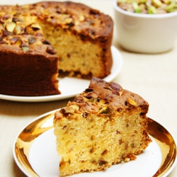 Indian Mava Cake w/ Pistachios - Recipe photo by kasiade