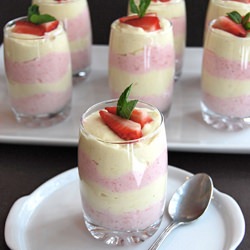 Mango & Strawberry Mousse - Recipe photo by hermione