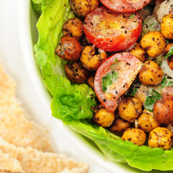 A Middle Eastern Chickpea Salad - Recipe photo by DailySpud