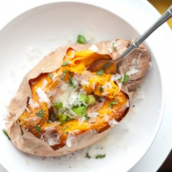 Rosemary Parmesan Sweet Potato - Recipe photo by cookieandkate