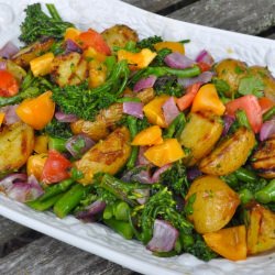 Grilled Potato & Broccolini Salad - Recipe photo by Table Talk