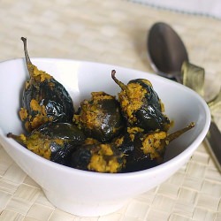 Stuffed Baby Eggplant Curry - Recipe photo by mycreativeflavors