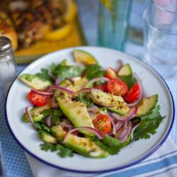 Deconstructed Guacamole Salad! - Recipe photo by thegoodmoodfoodblog