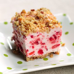 Frozen Strawberry Squares - Recipe photo by She Wears Many Hats