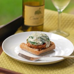 Garlic Parmesan Burgers with Sauce - Recipe photo by pinchofyum