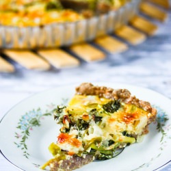 Spring Ramp Tart on Rye Crust - Recipe photo by cooking-books