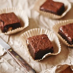 GF Chocolate Brownies - Recipe photo by The Sophisticated Gourmet