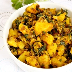 Spicy Potatoes with Fenugreek - Recipe photo by sreelu