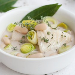 Cod, Leeks and Butter Bean Chowder - Recipe photo by labna