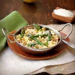 Fregola Sarda with Asparagus - Recipe photo by tastefood