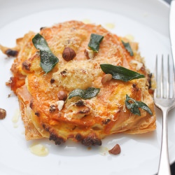 Pumpkin & Ricotta Lasagna - Recipe photo by Trissalicious