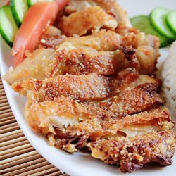 Air-Fried Chicken Chop - Recipe photo by littleinbox