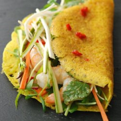 Bánh Xèo (Vietnamese Pancakes) - Recipe photo by FreshTartSteph