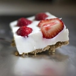 Cold Cheesecake with Strawberries - Recipe photo by Everyday Emotion