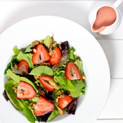 Salad with Strawberry Dressing - Recipe photo by Just One Cookbook
