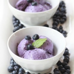 Blueberry Lemon Gelato - Recipe photo by Epicurean Mom