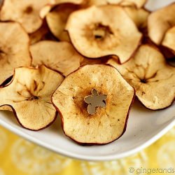 Baked Apple Crisps - Recipe photo by ginger and scotch