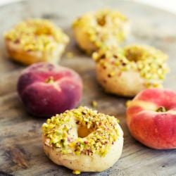 Peach Donuts - Recipe photo by veggiewedgie