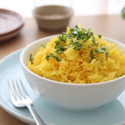 Saffron Scented Chicken Pilaf - Recipe photo by openbook