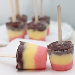 Neapolitan Popsicles - Recipe photo by Taste See