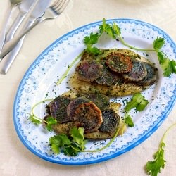Tilapia with Purple Potatoes - Recipe photo by PlayfulCooking