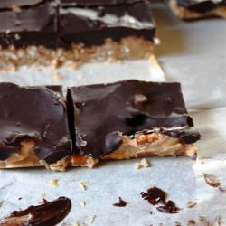 Chocolate Peanut Butter Pretzel Bar - Recipe photo by cicirose