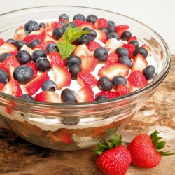 Red, White & Blue Berry Trifle - Recipe photo by vittlesandbits