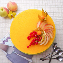 Peach Moss Cake - Recipe photo by Cuisine Addict