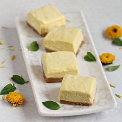 Eggless Mango Cheesecake Bars - Recipe photo by Aparna