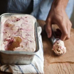 Vanilla Swirled Ice Cream - Recipe photo by The Sophisticated Gourmet