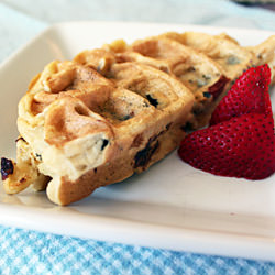 Blueberry Malted Waffles - Recipe photo by kmkrueb