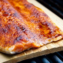Cedar Plank Wild Salmon - Recipe photo by unWined