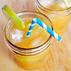 Ginger Peach Limeade Cocktail - Recipe photo by brooklynsupper