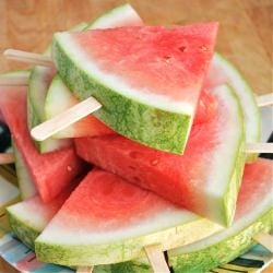 Watermelon on a Stick - Recipe photo by brooklynsupper