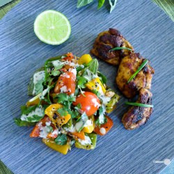 Cambodian Grilled Pepper Salad - Recipe photo by WholesomeCook